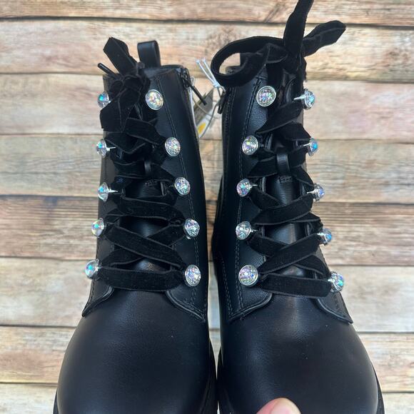 Girls Zara Combat Boot NEW Size 1 - Picture 4 of 6